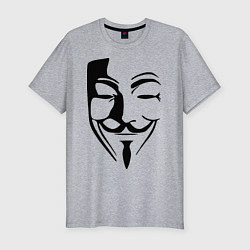 Футболка slim-fit Vendetta Mask, цвет: меланж