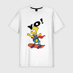 Мужская slim-футболка Yo Bart