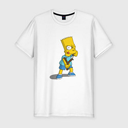 Футболка slim-fit Bad Bart, цвет: белый