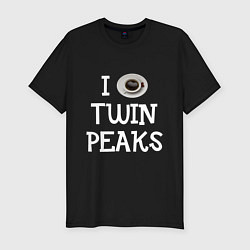 Футболка slim-fit I love Twin Peaks, цвет: черный