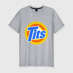 Футболка slim-fit Tits (Титьки), цвет: меланж