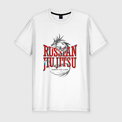 Мужская slim-футболка Russian Jiu Jitsu