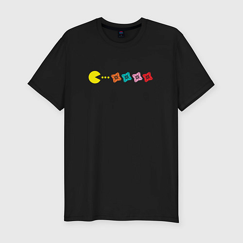 Мужская slim-футболка Destiny Pac-man / Черный – фото 1