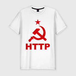 Футболка slim-fit HTTP СССР, цвет: белый