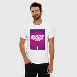 Футболка slim-fit Blade Runner 2049: Purple, цвет: белый — фото 2