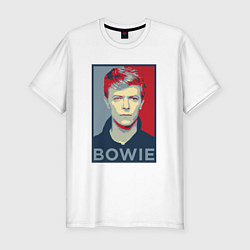 Футболка slim-fit Bowie Poster, цвет: белый