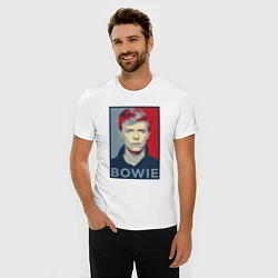 Футболка slim-fit Bowie Poster, цвет: белый — фото 2