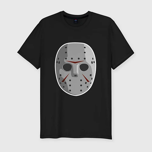 Мужская slim-футболка Jason Voorhees / Черный – фото 1