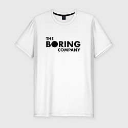 Футболка slim-fit The boring company, цвет: белый