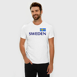 Футболка slim-fit Сборная Швеции: 10 номер, цвет: белый — фото 2