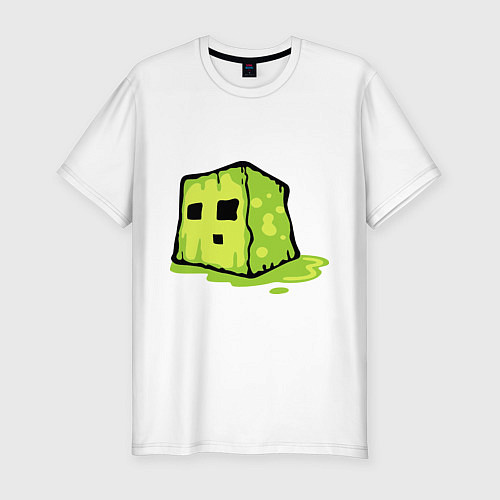Мужская slim-футболка Slime / Белый – фото 1
