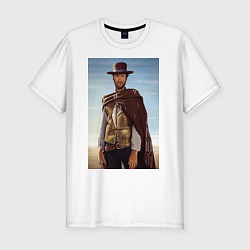 Мужская slim-футболка Clint Eastwood