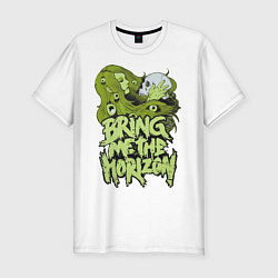 Футболка slim-fit Bring Me The Horizon: Green Girl, цвет: белый