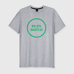 Футболка slim-fit 99.8% Match, цвет: меланж