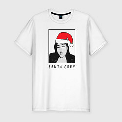 Мужская slim-футболка Sasha Grey Santa