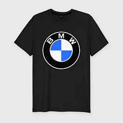 Мужская slim-футболка Logo BMW