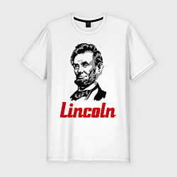 Футболка slim-fit Abraham Lincoln, цвет: белый