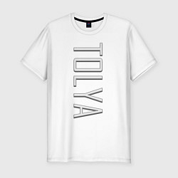 Футболка slim-fit Tolya Font, цвет: белый