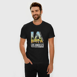 Футболка slim-fit Los Angeles Summer, цвет: черный — фото 2