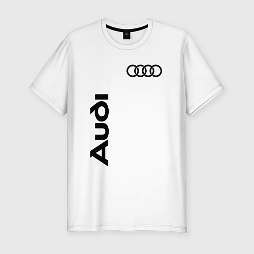 Мужская slim-футболка Audi Style / Белый – фото 1