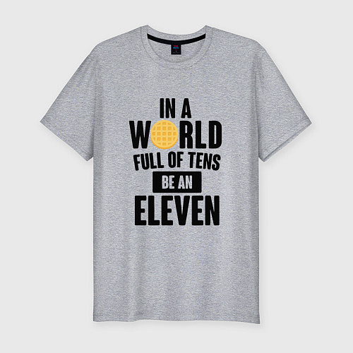 Мужская slim-футболка Be A Eleven / Меланж – фото 1