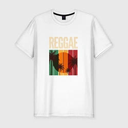 Футболка slim-fit Reggae, цвет: белый