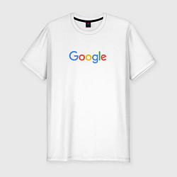 Футболка slim-fit Google, цвет: белый