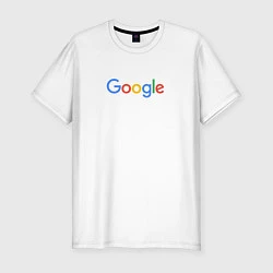 Футболка slim-fit Google, цвет: белый