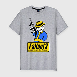 Футболка slim-fit Fallout 3 Man, цвет: меланж