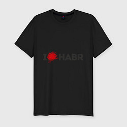 Футболка slim-fit I love HABR, цвет: черный