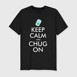 Мужская slim-футболка Keep Calm & Chug on
