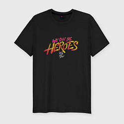 Мужская slim-футболка Can be heroes