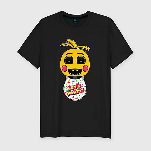 Мужская slim-футболка Chica: Let's Party / Черный – фото 1