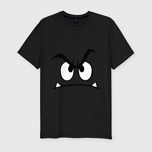 Мужская slim-футболка Очень злой / Черный – фото 1
