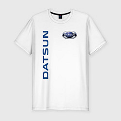 Футболка slim-fit Datsun логотип с эмблемой, цвет: белый