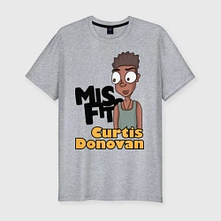 Футболка slim-fit Misfits: Curtis Donovan, цвет: меланж