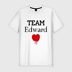 Футболка slim-fit Team Edvard heart, цвет: белый