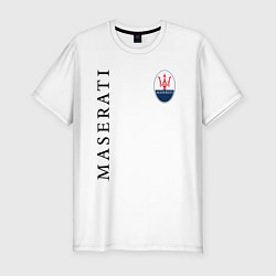 Мужская slim-футболка Maserati с лого