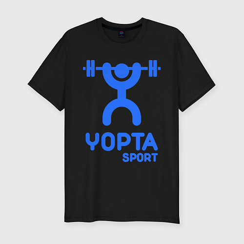 Мужская slim-футболка Yopta Sport / Черный – фото 1