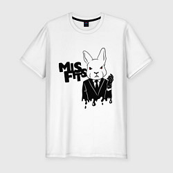 Футболка slim-fit Misfits Rabbit, цвет: белый