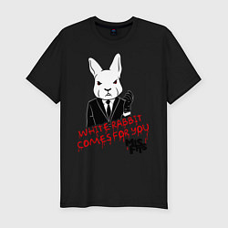 Футболка slim-fit Misfits: White rabbit, цвет: черный