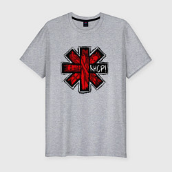 Футболка slim-fit Red Hot Chili Peppers, цвет: меланж