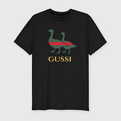 Мужская slim-футболка GUSSI GG