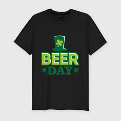 Мужская slim-футболка Beer day