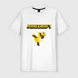 Мужская slim-футболка Minecraft Duck