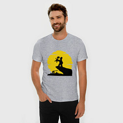 Футболка slim-fit Homer & Bart, цвет: меланж — фото 2