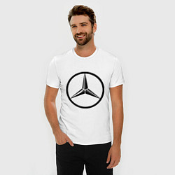 Футболка slim-fit Mercedes-Benz logo, цвет: белый — фото 2