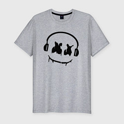 Футболка slim-fit Marshmello Music, цвет: меланж