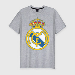 Футболка slim-fit Real Madrid FC, цвет: меланж