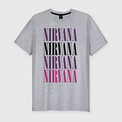 Мужская slim-футболка Get Nirvana